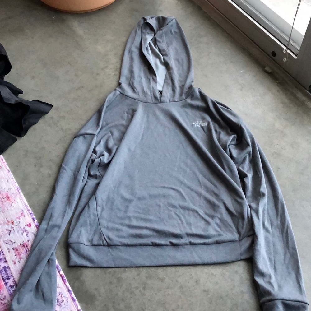 Cropped north face hoodie